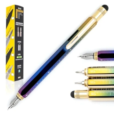 Image of MONTEVERDE USA Tool Pen Fountain (Rainbow) Stub Nib