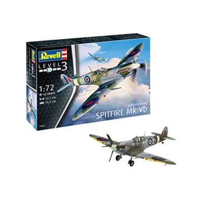 Image of Revell 03897 Supermarine Spitfire Mk.Vb 1:72 Scale Unbuilt/Unpainted Plastic Model Kit