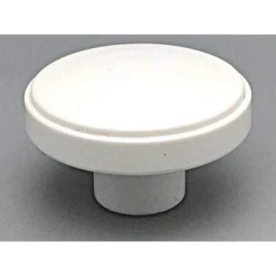 Image of 2 x White Mushroom 50mm Cupboard knobs by Swish.