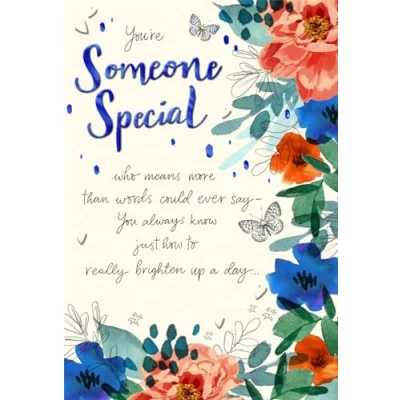 Image of Cards Hallmark Flowers Butterflies Someone Special Birthday You&#039;re
