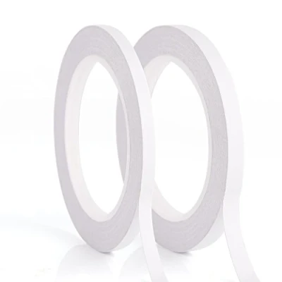 Image of Kuuqa 2 Rolls Self Adhesive Double Sided Tape for Craft Class Office DIY Using,25 Meter Per Roll(6mm and 9mm)