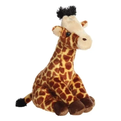 Image of Aurora World 19265 Destination Nation Giraffe Plush Toy (Brown/Orange/Peach)