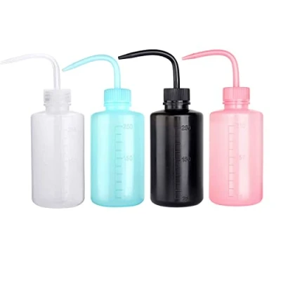 Image of 250ml Plastic Safety Wash Bottle, 4 Colors Lab Squeeze Bottle with Narrow Mouth and Scale Labels, Squirt For Plant Flower Succulent Watering Packs