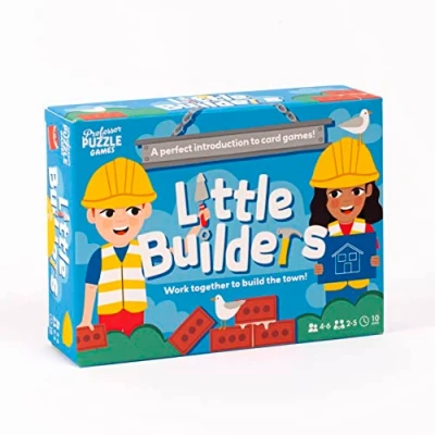Image of Professor Puzzle Little Builders Kids Card Game Ages 4 6 2 5 Players 10 Minutes Playing Time