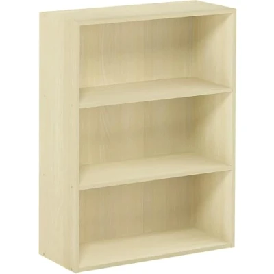 Image of Furinno 3 Tier Open Shelf, Engineered Wood, Maple