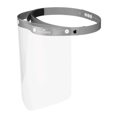 Image of Durable Pro Face Visor Certified with Adjustable Headband, Foldable and Disinfectable, Made in the EU, Pack of 1, 343310