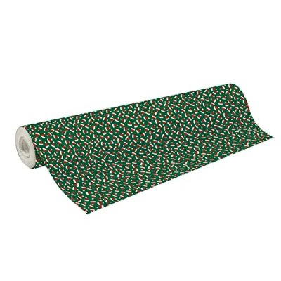 Image of Clairefontaine 211947C A reel of Gift wrap Wedding ring 60g Dimensions: 50x0.70m Pattern: Christmas hats wrapping, Special Long Length,