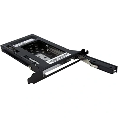 Image of StarTech.com 2.5in SATA Removable Hard Drive bay for PC Expansion Slot Storage adapter black (S25SLOTR)