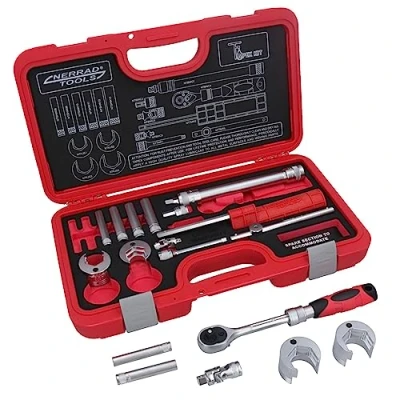 Image of AB Tools Professional Advanced Tapex Tap Wrench Kit for Bath Basin Monobloc Taps 18pc