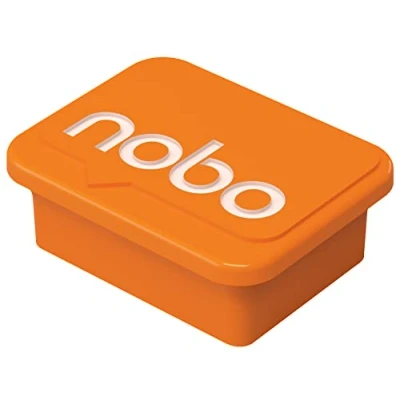 Image of Nobo 1905327 Whiteboard Magnets Orange