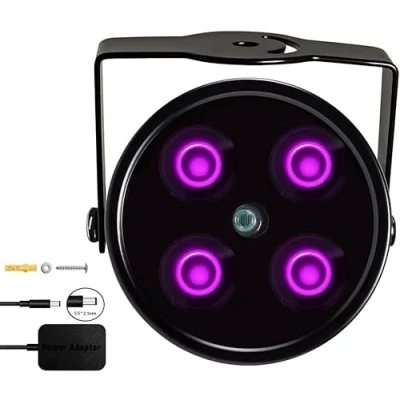 Image of JCHENG IR Illuminator 4 Led Infrared Light for Camera, Quest Series and PSVR2 with Power Adapter