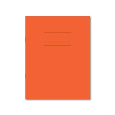 Image of Hamelin 229x178mm Exercise Book Stapled, Ruled with Margin/Plain Alt, 80 Page, Orange, 100 Pack