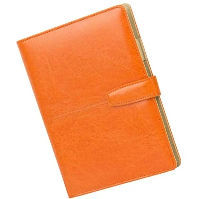 Image of A5 Leather Notebook, 100 Sheets Soft Cover Notebook Refillable Loose Leaf Business Binder Notepad, Meeting Ruled/Classic Lined with Pocket&amp;Pen Holder