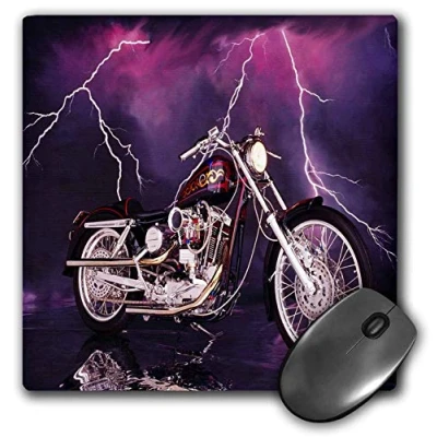Image of 3dRose LLC Picturing Harley Davidson Motorcycle Pattern Mouse Pad (mp_8332_1)