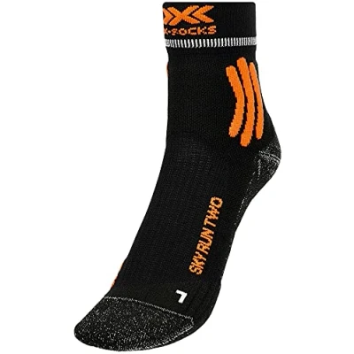 Image of X Socks Men Sky Run Two Opal Black/Arctic White, Size: 35 38