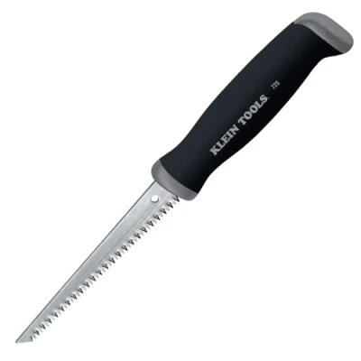 Image of 6 Inch Jab Saw for Wallboard, Drywall, Plywood, and Plastic Cutting Applications KLEIN TOOLS 725, Black