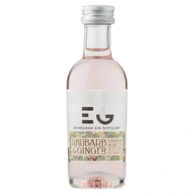 Image of Edinburgh Gin Rhubarb + Ginger Liqueur Miniature 5cl Single Bottle