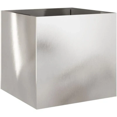 Image of vidaXL Planter Silver 49x47x46 cm Stainless Steel