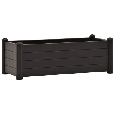 Image of vidaXL Garden Raised Bed PP Anthracite 100x43x35 cm