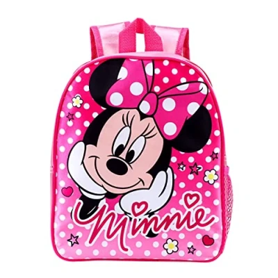 Image of KP Pharma Minnie Mouse Premium Backpack for Kids featuring Dynamic Pink Design