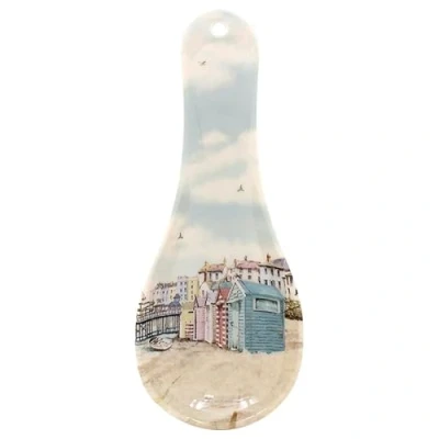 Image of The Leonardo Collection Sandy Bay Spoon Rest for Kitchen &amp; Home Lovely Holder Accessories Designed by Macneil Studios Heat Resistant All Types of Spoons