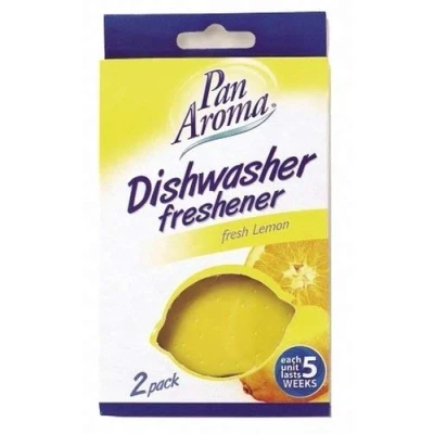 Image of 3 x 2 Pack Pan Aroma Dishwasher Freshener Fresh Lemon Each Unit Last 5 Weeks