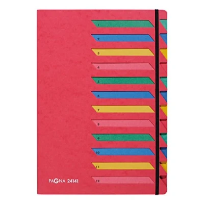 Image of Pagna Desk Organizer, Silkscreen 1 12, 12 Teilig, Red