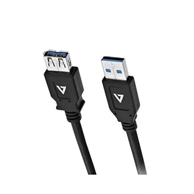 Image of V7 CABLES USB3.0A TO A EXT CABLE 2M BLACK