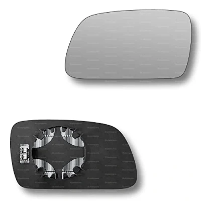 Image of Less4spares Replacement Wing Mirror Glass Left Compatible with Citroen Xsara 2002 2006 CLIP ON Passnager Near Side N/S Heated Convex