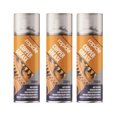Image of PNJB Copper Grease Aerosol Spray, Spray Lubricant, Anti Seize Prevent Seizing And Galling, Versatile Applications, Protection Against Rust Corrosion (3PCS)
