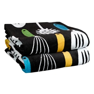 Image of T fal Textiles 94753 Kitchen Towel, Cotton, Utensiles