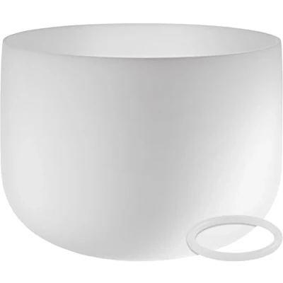 Image of Sonic Energy Crystal Singing Bowl 14“ Root Chakra 432 Hz Tuning, Note C4 For Meditation, Yoga, Sound Healing Silicone Ring included (CSB14C)