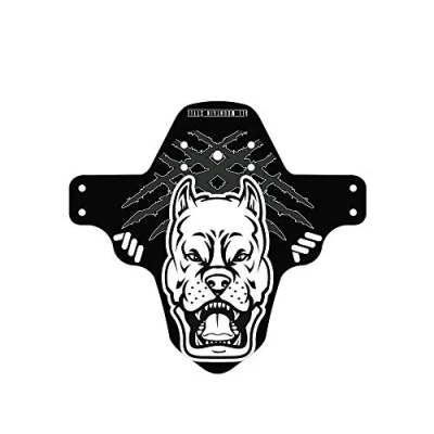 Image of All Mountain Style AMS Front Mudguard Fits 26’’,27.5’’,29’’, White/Pitbull