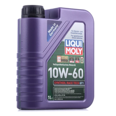 Image of P000342 Engine Oil LIQUI MOLY Synthoil, Race Tech GT1 8908 10W 60 1l Synthetic TOYOTA: Yaris II Hatchback, Auris Avensis III Estate