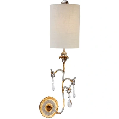 Image of Tivoli 1 Light Indoor Wall Gold, Cream, E27