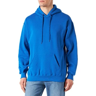 Image of Fruit of the Loom Men&#039;s Classic Hooded Sweatshirt, Royal Blue, 3X Large