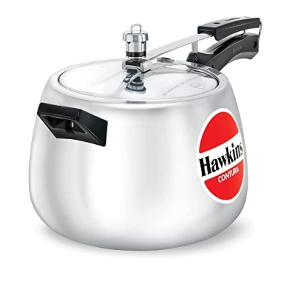 Image of Hawkins HC65 Contura 6.5 Liter Pressure Cooker, Small, Aluminum