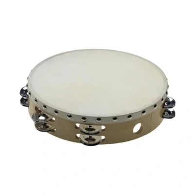 Image of Stagg 14966 2 Rows of Jingles 10 Inch Pretuned Wooden Tambourine