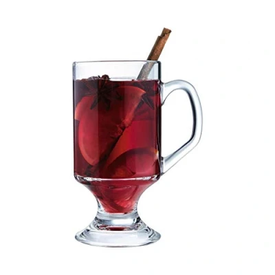 Image of Arcoroc Irish Coffee Glasses 10.2oz / 290ml Set of 4 Heat Resistant Glassware
