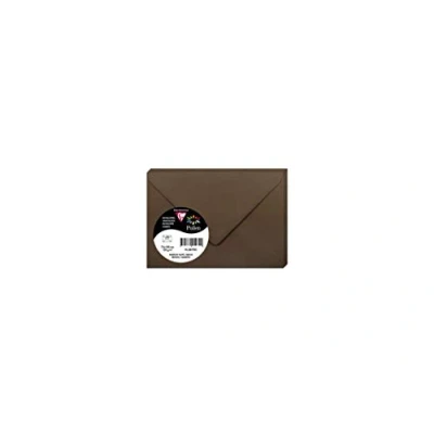 Image of Clairefontaine Ref 5870C Pollen Envelopes (Pack of 20) 75 x 100mm Sized, 120gsm Paper, Gummed Seal, Inkjet &amp; Laser Printer Compatible, Acid Free Brown