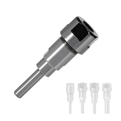 Image of KATSU 8mm Shank Router Collect Extension Rod Holder Chuck Adapter Extender for Woodworking CNC Lathe Milling Engraving Trimming Machine, Accepts 1/2 Inch Bits 133393