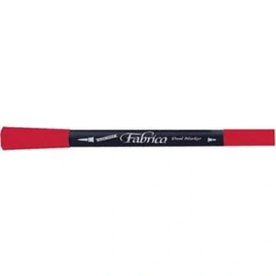Image of Tsukineko Fabrico Dual Tip Fabric Marker Pen, Poppy Red