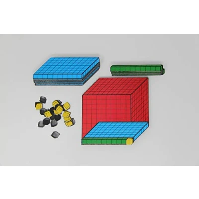 Image of WISSNER active learning Magnetic Base Ten Set 3D, made Out of Mag Pap, In A Cardboard Box