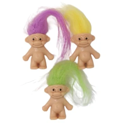 Image of Mini Neon Haired Troll Single Gift Cracker Filler