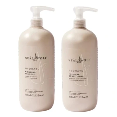 Image of Neal &amp; Wolf Hydrate Moisture Shampoo Conditioner 950ml Duo for Dry Hair