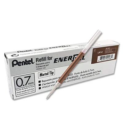 Image of Pentel LR7 C Refill Ink for EnerGel BL57/77/107/108/407 brown