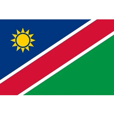 Image of SHATCHI Namibia Large 5x3Ft National Flag Premium Quality with Metal Eyelets Namibian Supporter Fans Event Football Decoration Party Accessory Rugby Sports, Polyester