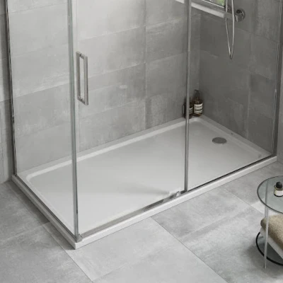 Image of Mira 1.1697.001.WH White Flight Low Rectangle Shower Tray, 1700 x 760