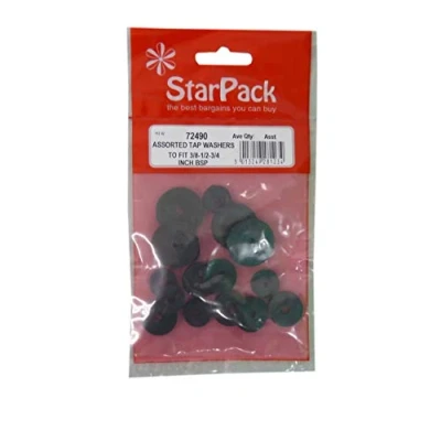 Image of Assorted Tap Washers To Fit 3/8 Inch, 1/2 and 3/4 Inch Pack 10