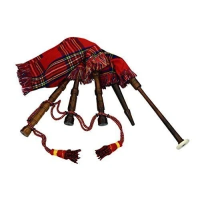 Image of Kids Toy Bagpipe/Junior Playable Bagpipes/Child Bagpipe Full Royal Stewart with Cord